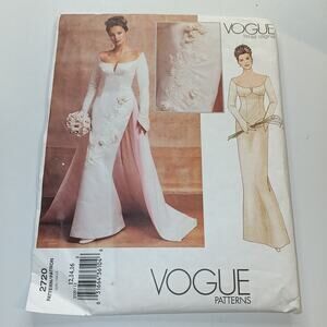 Vogue Bridal Original Vintage 2720 Sewing Pattern 12-14-16
